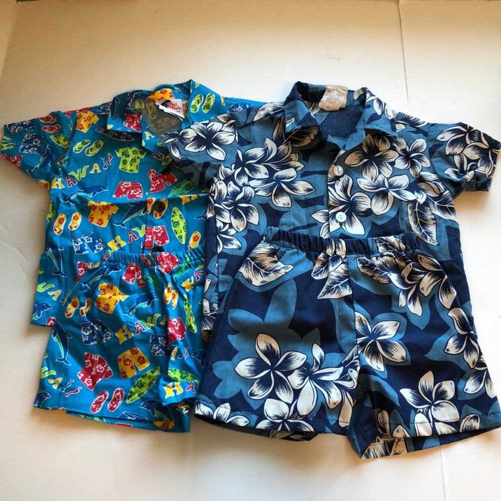 Baby Boy Hawaiian Outfits Bundle